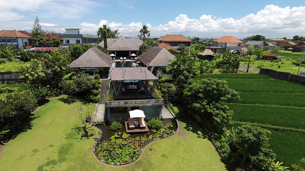 Villa Mandalay - Front of villa aerial